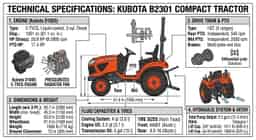 Kubota B2301 HST 4WD