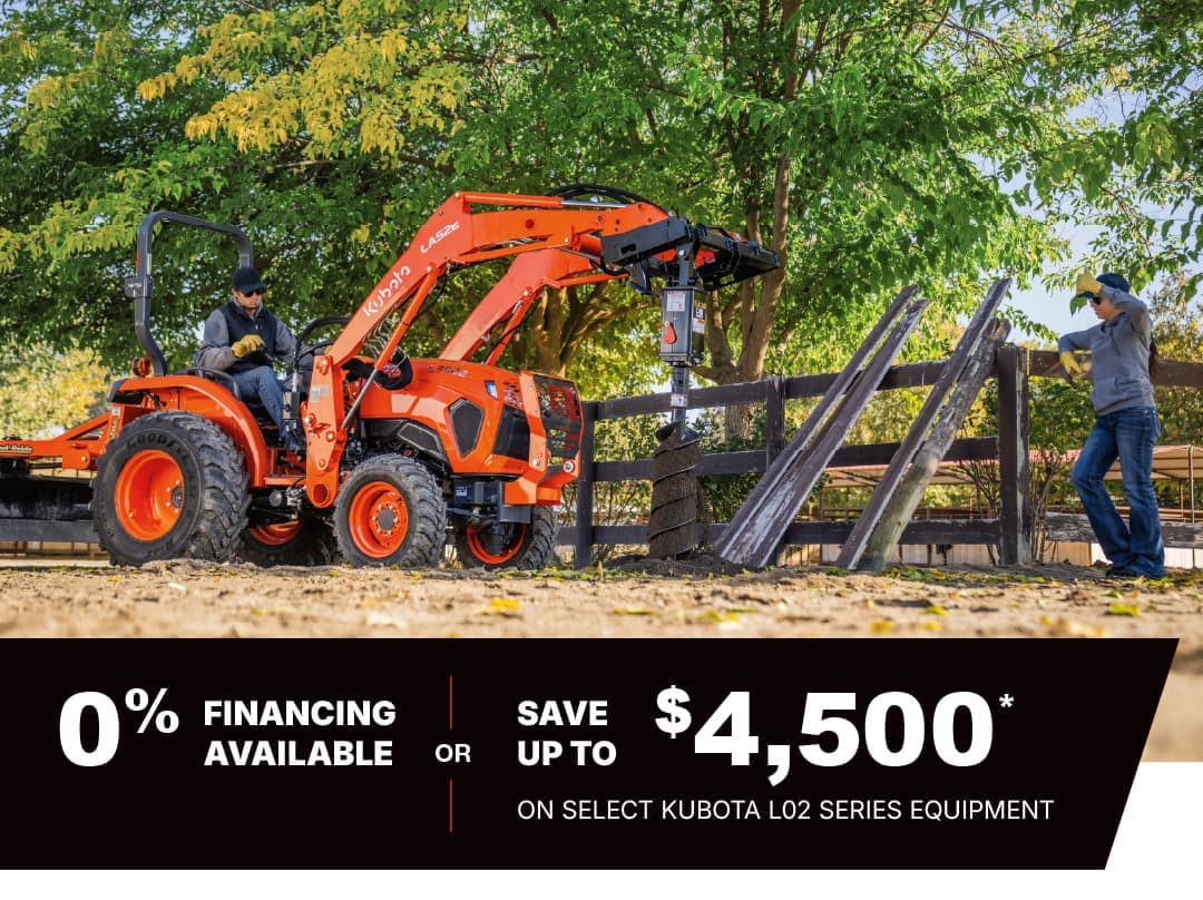 Save on Select L02 Series Tractors